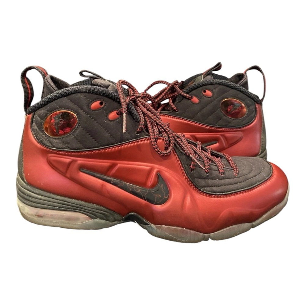 Nike Air Penny 1/2 Cent Foamposite Cranberry 344646-600 Varsity Red Size 11.5